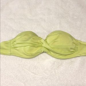 Victorias Secret Bandeau Bikini Top 32B Neon Green